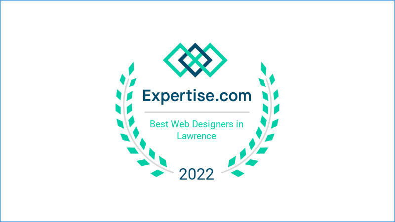 Expertise.com 2022 Best Lawrence Web Designers certificate.