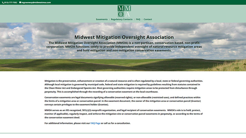 Midwest Mitigation Oversight Association Website Screenshot